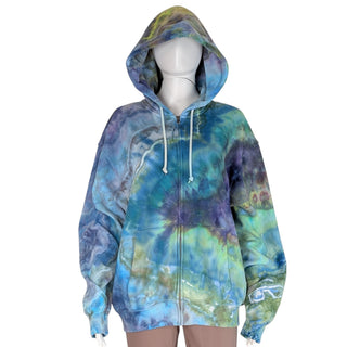 Men's Medium Tie-dye Zip-up Hoodie