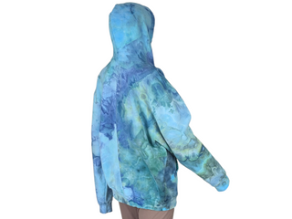 Men's Large Tie-dye Zip Up Hoodie