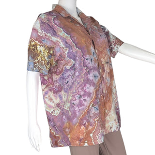 Men's Medium Tie-dye Button-down Shirt
