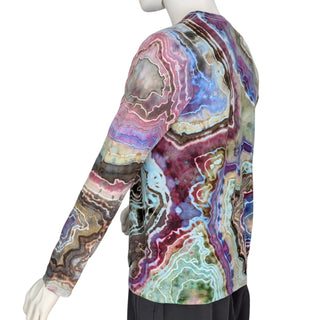Men's Medium Tie-dyed Lightweight Long-sleeved T-Shirt