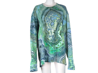 Men's XL Tie-dye Long-sleeved T-Shirt