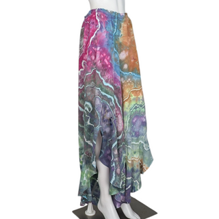 Women's 2XL Tie-dye Flowy Flounce Pants