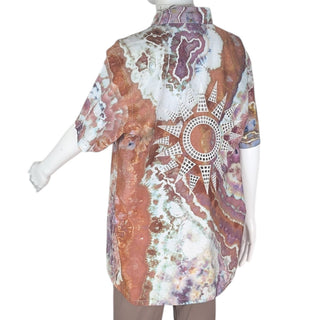 Men's Medium Tie-dye Button-down Shirt