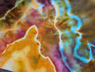Women's Small Tie-dye Capri Leggings