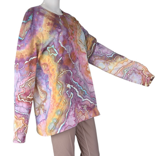 Men's Large Tie-dye Long Sleeve T-Shirt