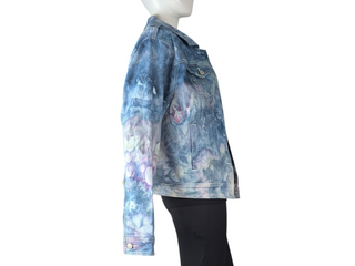Women's XL Tie-dye Jean Jacket