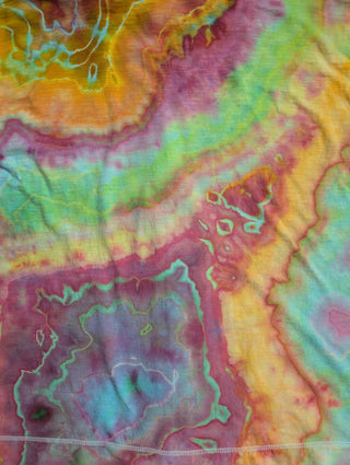 Women's XXL Tie-dye Lightweight Zip-Up Hoodie