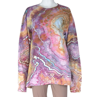 Men's Large Tie-dye Long Sleeve T-Shirt
