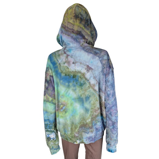 Men's Medium Tie-dye Zip-up Hoodie