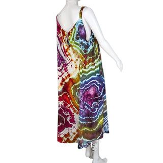 Women's XL Tie-dye Rayon Cropped Jumpsuit
