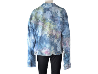 Women's XL Tie-dye Jean Jacket