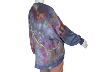 Women's XS Tie-dye Cardigan Sweatshirt