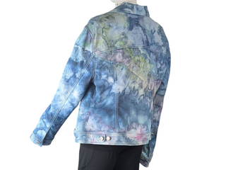 Women's XL Tie-dye Jean Jacket