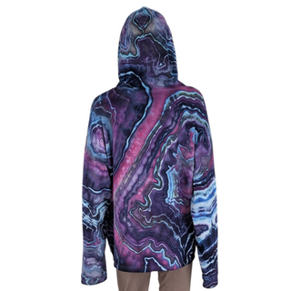 Women's Large Tie-dye Lightweight Pullover Hoodie