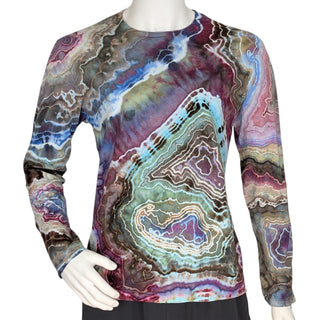 Men's Medium Tie-dyed Lightweight Long-sleeved T-Shirt