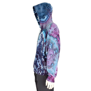 Men's XL Tie-dye Zip-Up Hoodie
