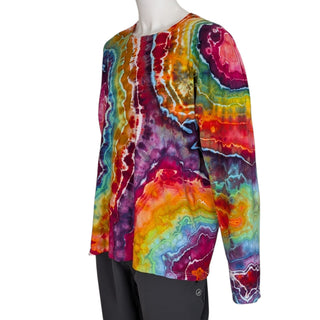 Men's 3XL Tie-dye Long Sleeved Lightweight T-Shirt