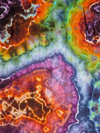 Men's XXL Tie-dye Button-up Shirt