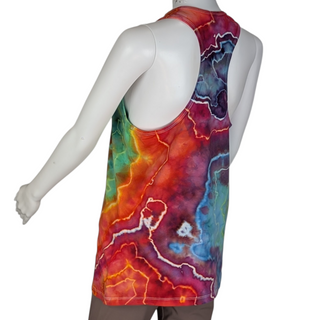 Women's XL Tie-dye Racerback Tank Top