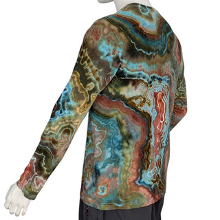 Men's Medium Tie-dyed Lightweight Long-sleeved T-Shirt