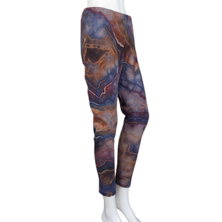 Women's Large Tie-dye Fleece-lined Leggings