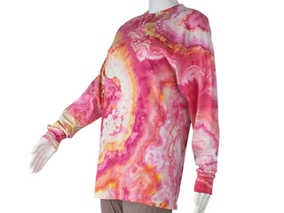 Men's Medium Tie-dye Long-sleeved T-Shirt