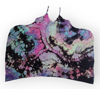 Women's Large Romper in Reverse Tie Dye