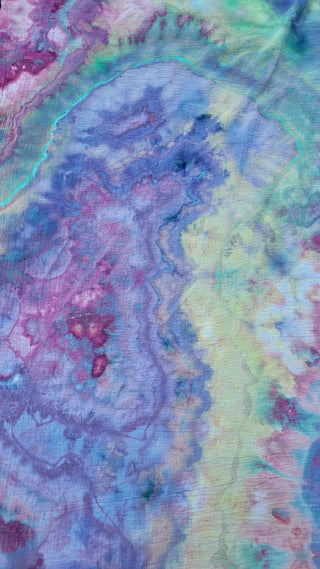 Women's OSFA Tie-dye Kimono Shawl