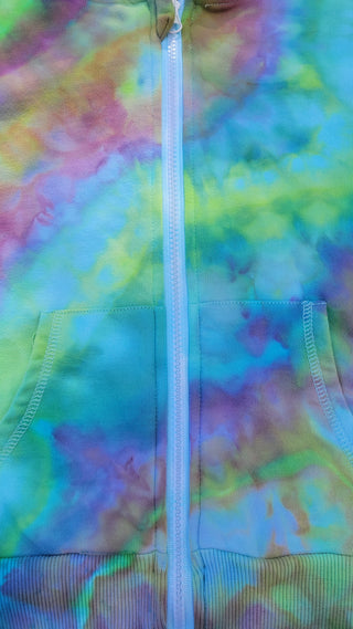 Youth 5/6 Tie-dye Zip Up Hoodie