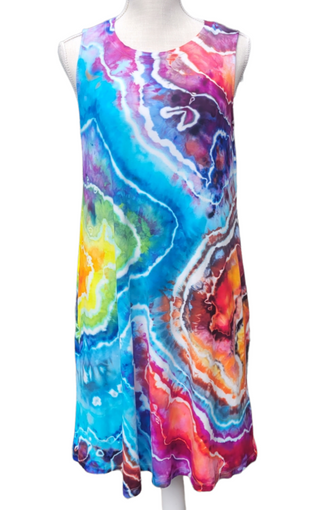 Reverse Rainbow Dress With Pockets