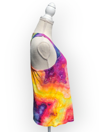 Women's Large Tie-dye Racerback Tank Top