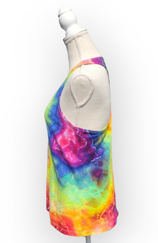 Women's Large Tie-dye Racerback Tank Top