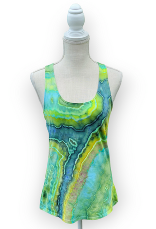 Women's XS Tie-dye Flowy Racerback Tank Top