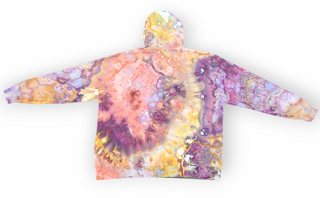 Men's 3XL Zip-up Tie-dye Hoodie