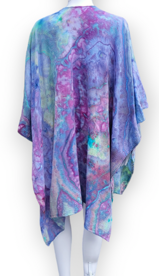 Women's OSFA Tie-dye Kimono Shawl