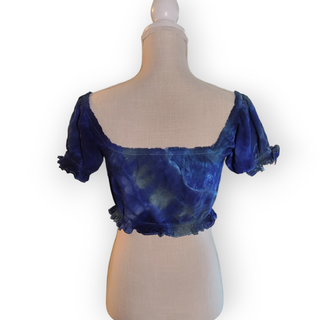 Women's Blue Crop Top