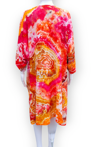 Women's L/XL Tie-dye Kimono