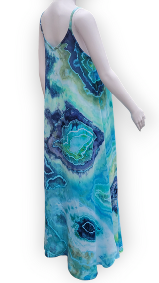 Women's Small Tie-dye Maxi Dress (discounted price due to small hole)