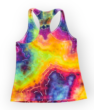 Women's Large Tie-dye Racerback Tank Top