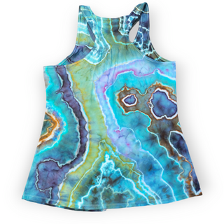 Women's Small Flowy Tie-dye Racerback Tank