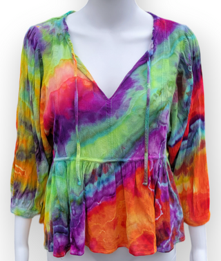 Women's Rayon Tie-dye Top