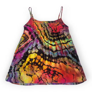 Women's Large Reverse-dyed Rainbow Dress