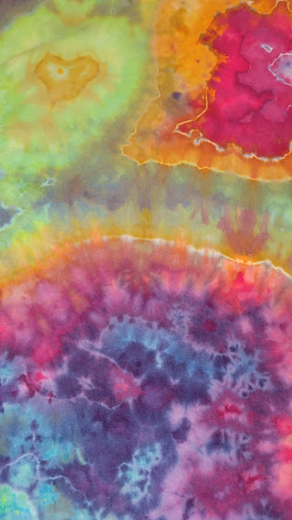 Rainbow tie-dye Tree Skirt