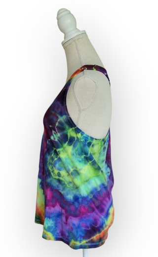 Women's XL Racerback Tie-dye Tank Top