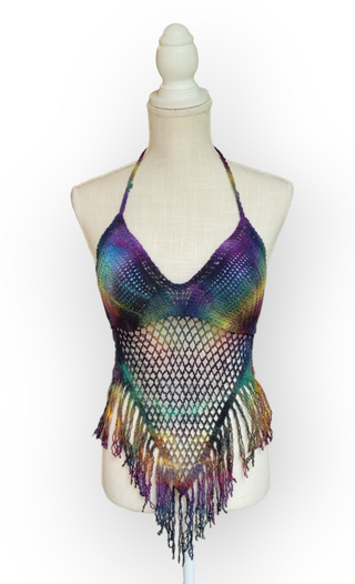 Women's Medium Rainbow Festy Top