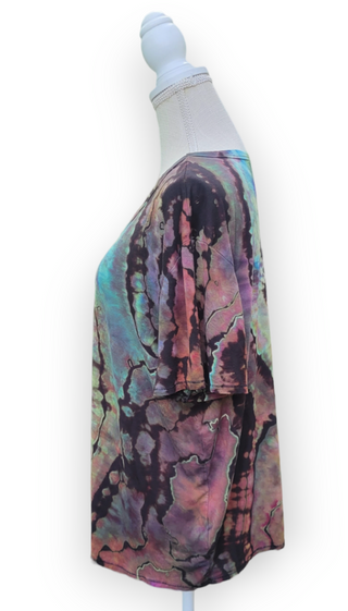 Women's XL Dark & Moody Rainbow Reverse Geode Top