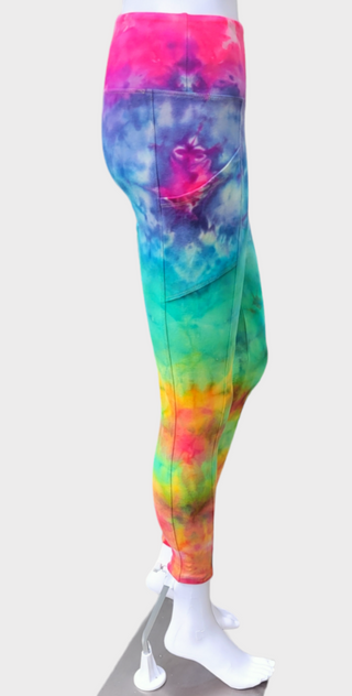 Rainbow Women's Yoga Pants with Pockets