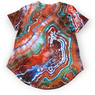 Women's Medium Tie-dye Flowy Rayon Top