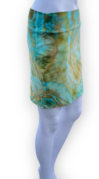 Women's XL Tie-dye Mini Skirt