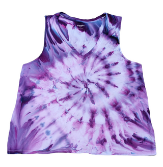 Women's Large Tie-dye Spiral Tank Top